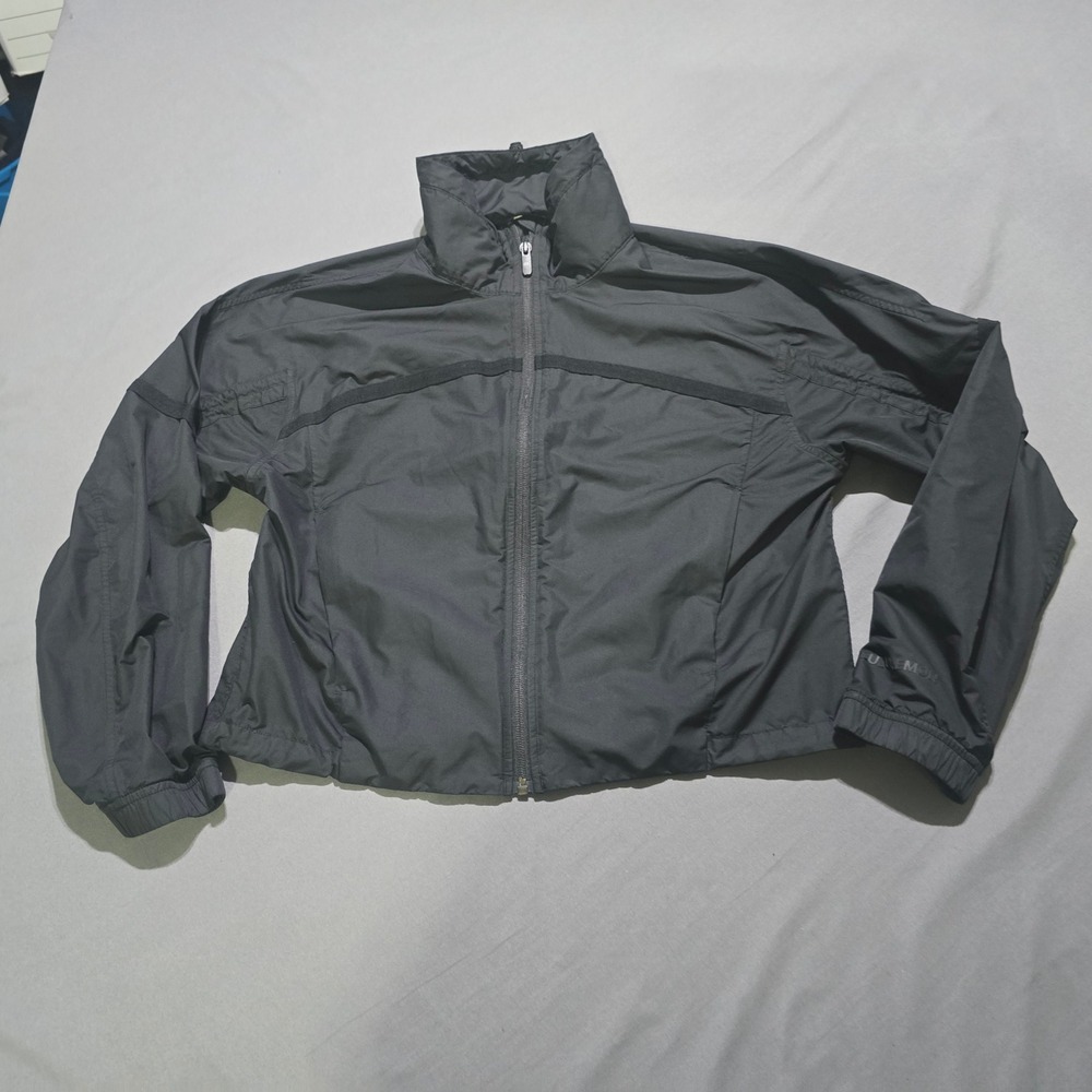 Lululemon Lightweight Cropped Coat Windbreaker Jacket Women 6 Black LW4BT8S